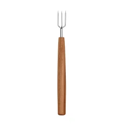 Triangle Set of 2 Potato Forks with Plum Wood Handle