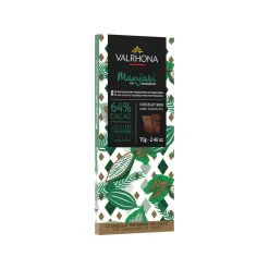 Valrhona Dark Manjari 64% Dark Chocolate Bar, 70g