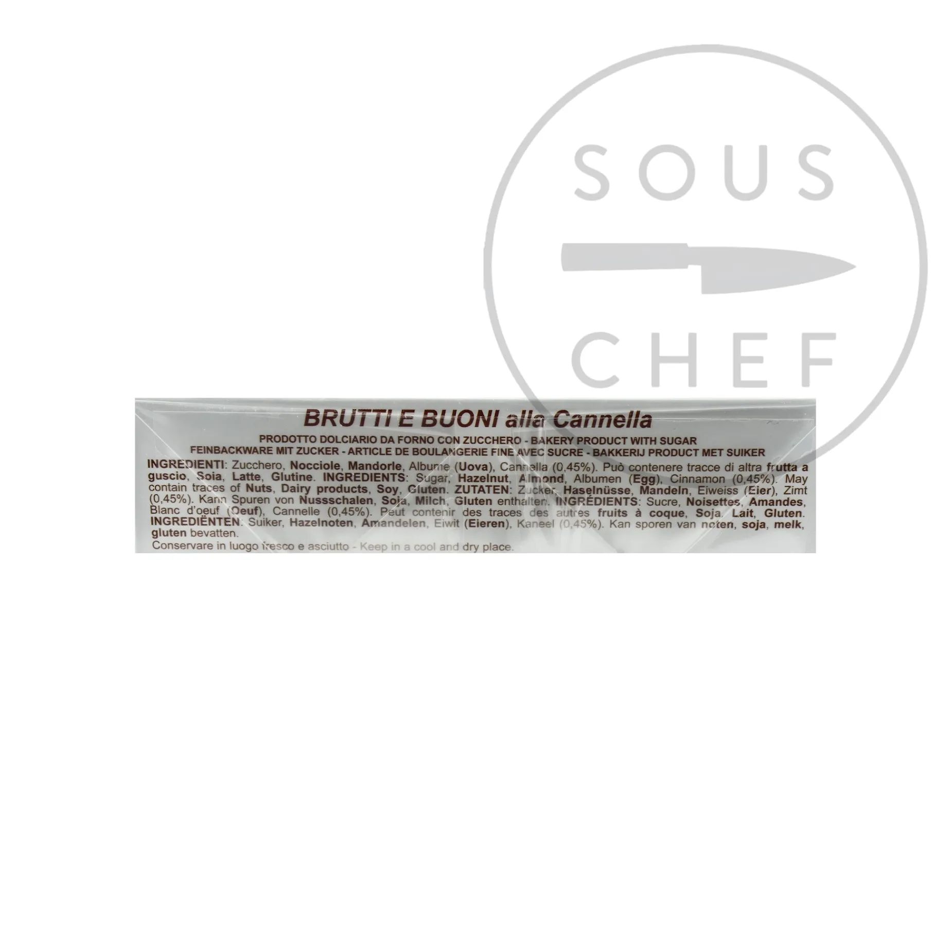 Veniani Cinnamon Meringues with Toasted Almonds & Hazelnuts, 100g