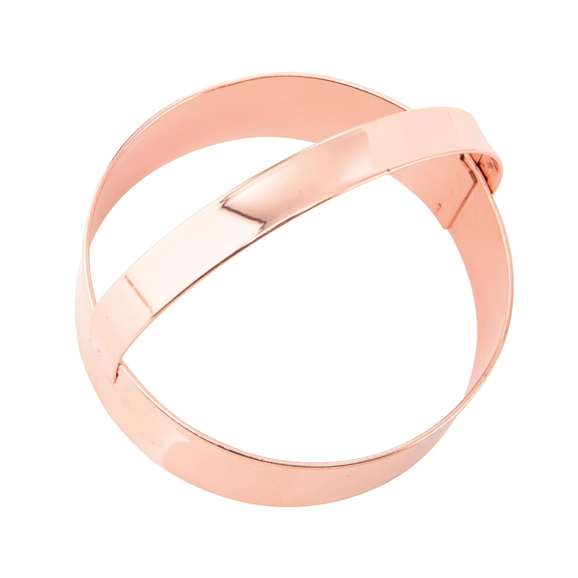 Vintage Style Copper Round Cookie Cutter with Handle