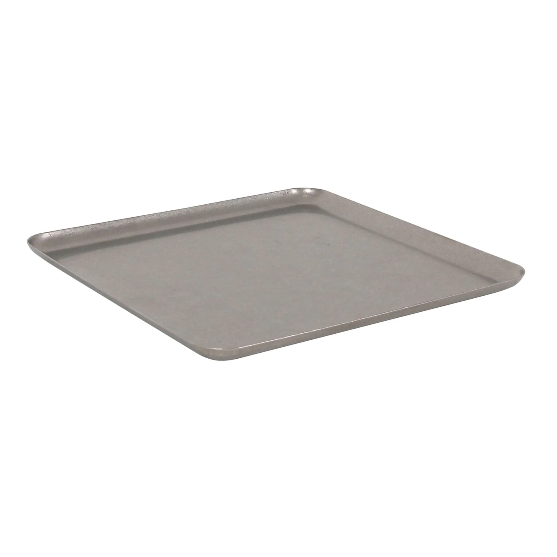 Vintage Style Stainless Steel Square Serving Tray, 19cm