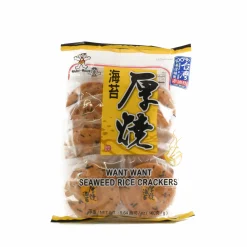 Want Want Seaweed Rice Crackers, 160g