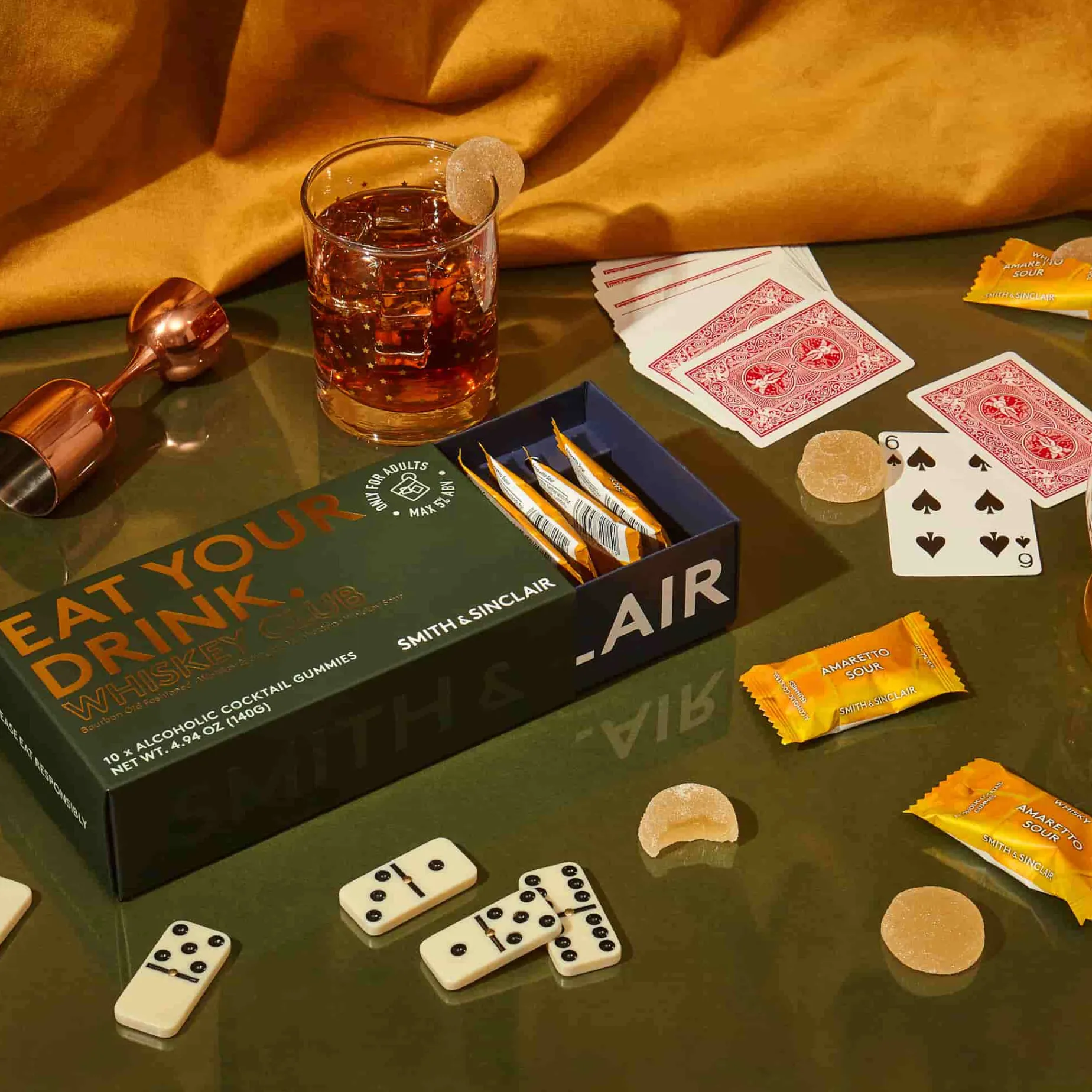 Whiskey Club 5V Alcoholic Cocktail Jelly Sweets, 140g