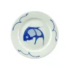 White & Blue Carp Dinner Plate, 25.5cm