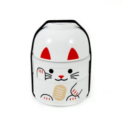 White Manekineko Bento Box, 640ml