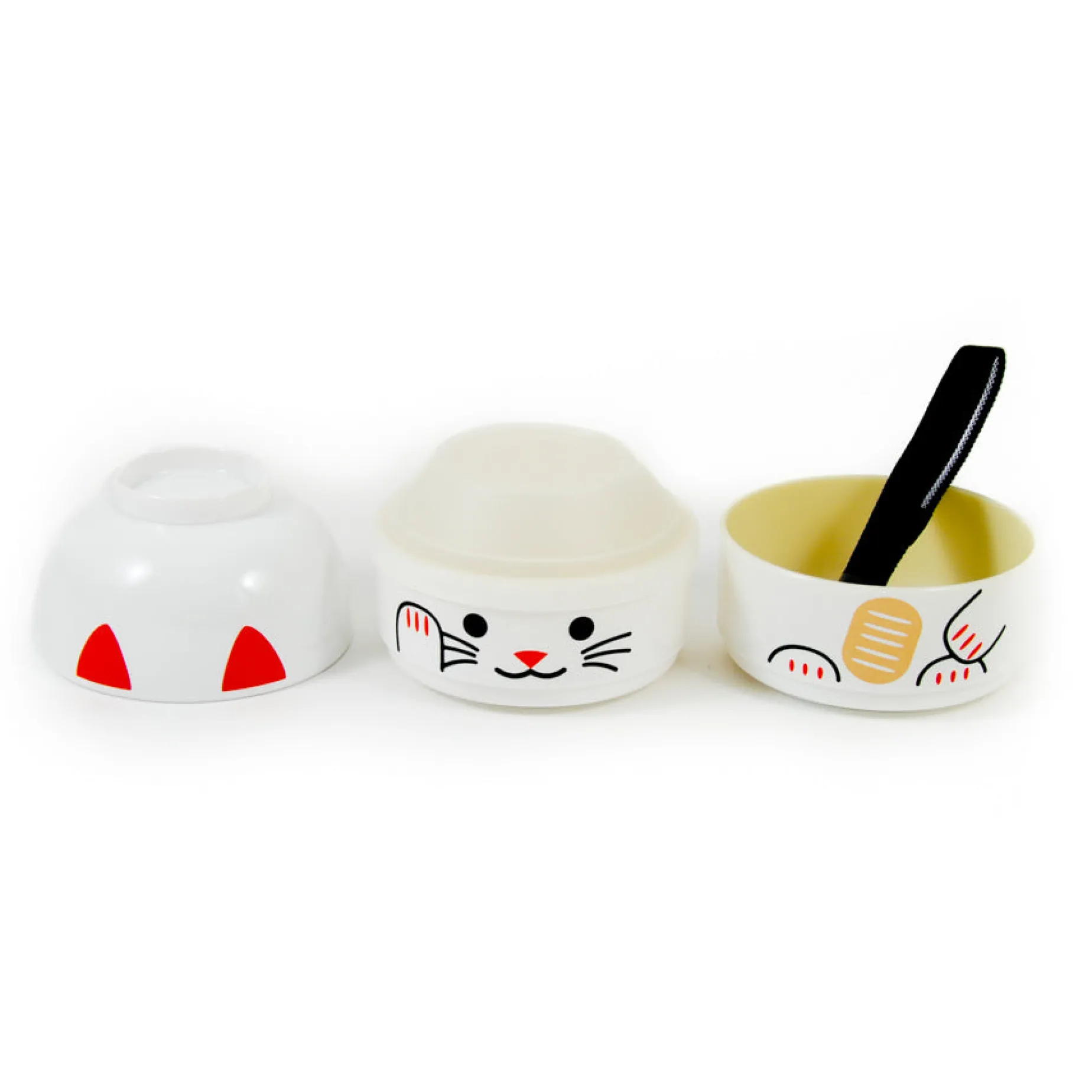 White Manekineko Bento Box, 640ml