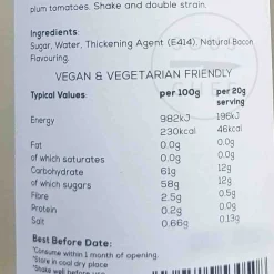 William Fox Premium Bacon Syrup, 750ml