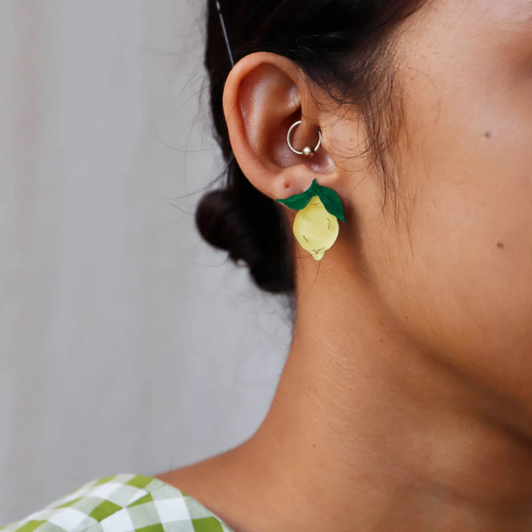 Wolf & Moon Mini Lemon Stud Earrings