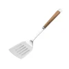 Wood Handle Stainless Steel Slotted Turner