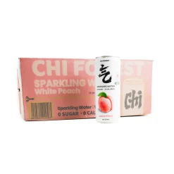 24x Peach Flavour Sparkling Water, 330ml
