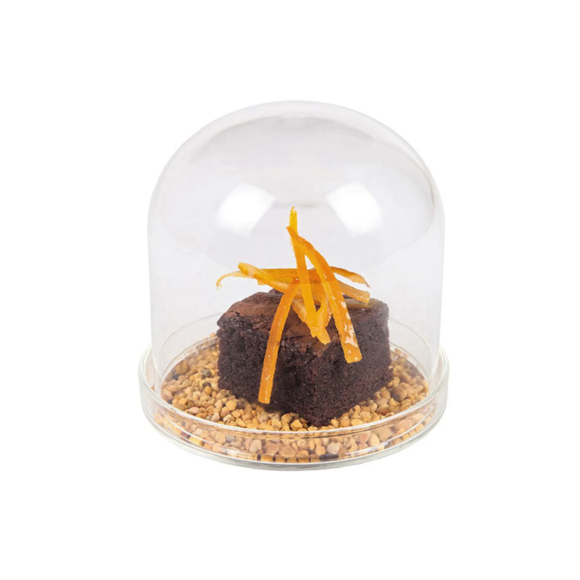 4x Small Domed Glass Cloche, 8cm dia