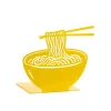 Yellow Ramen Metal Bookend