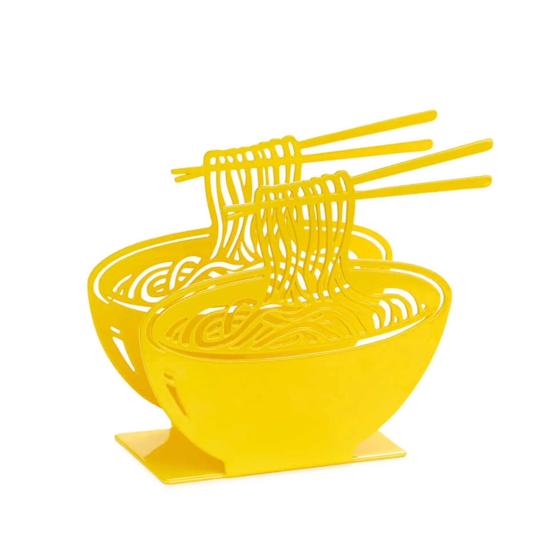 Yellow Ramen Metal Napkin Holder