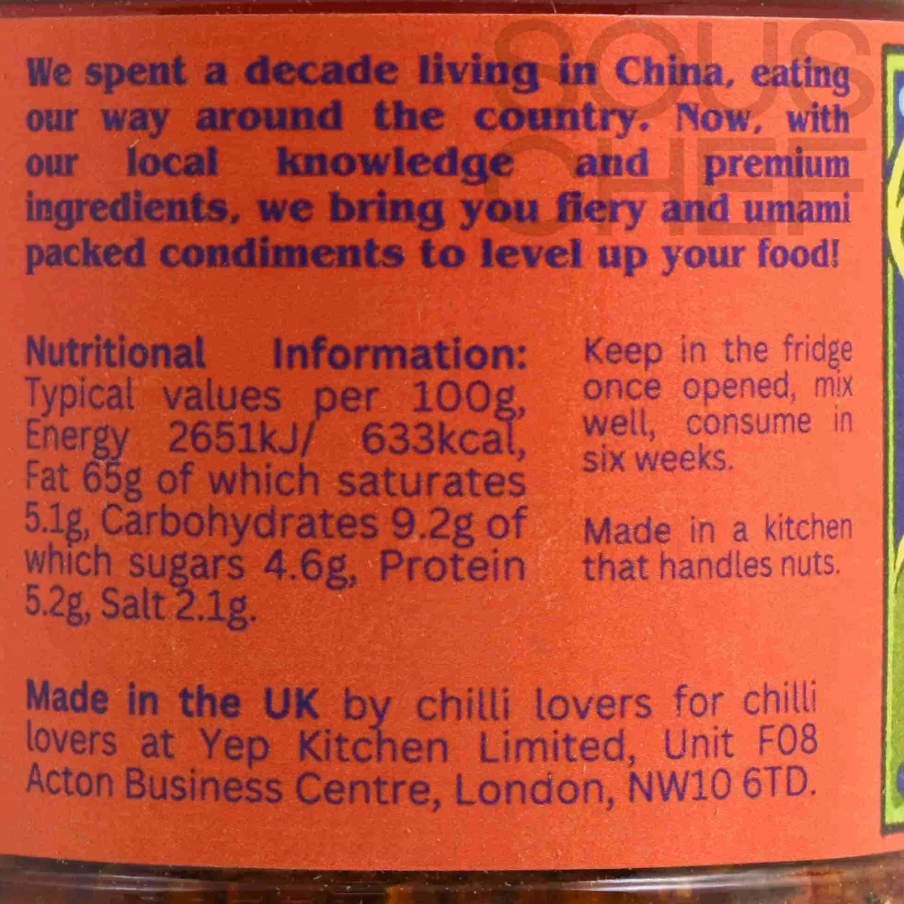 Yep Kitchen Garlic Chilli Oil with Beef, 160g