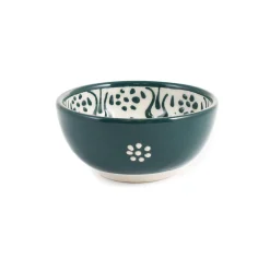 Yesil Ve Beyaz Boyali Dipping Bowl, 9.5cm