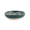 Yesil Ve Beyaz Boyali Shallow Bowl, 12cm