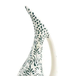 Yesil Ve Beyaz Boyali Tall Jug, 385ml