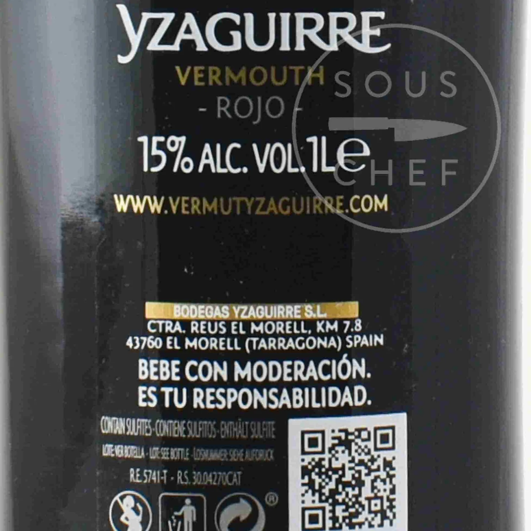 Yzaguirre Classic Spanish Rojo Vermouth, 1 Litre