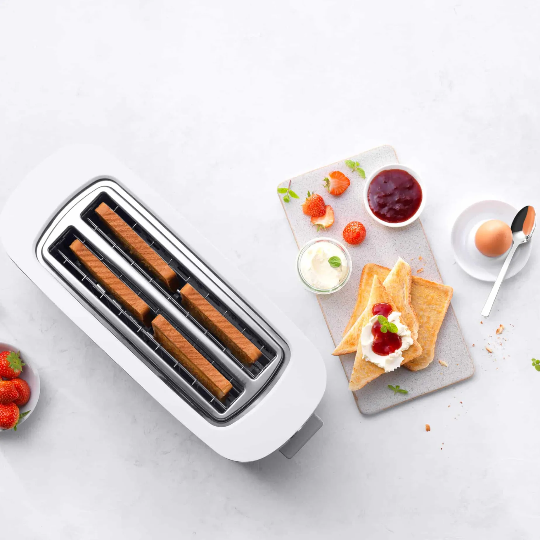 Zwilling Enfinigy Silver Toaster, 2 Long Slots
